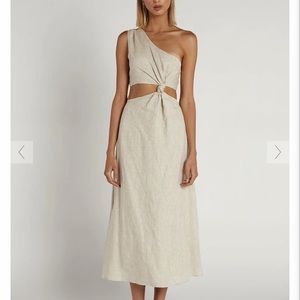Dissh Keating Natural Linen Knot Dress